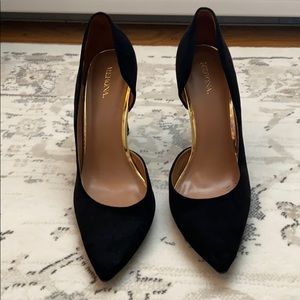 Merona black heels size 9.5 - never worn